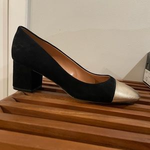 NWB J Crew Bryan Midblock with Metallic Captoe